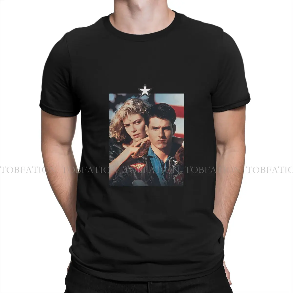 1986 Poster Casual TShirt Top Gun Maverick Film Style Tops Casual T Shirt Male Short Sleeve 100% Cotton Gift Idea