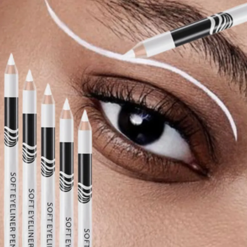 5PCS Durable, Easy To Color, Multifunctional, Smooth, White Eyeliner, Suitable for All Skin Types, Music Festival Gifts