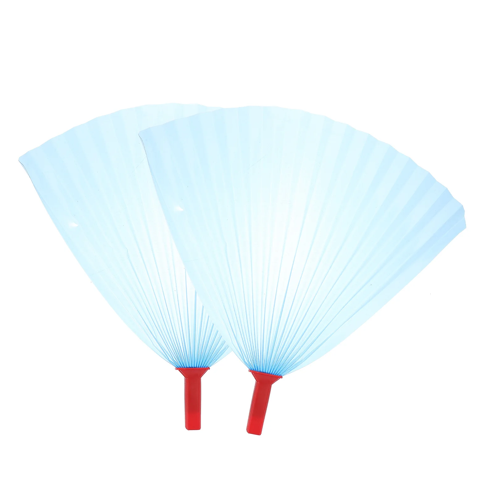

2 Pcs Thickened Hand-crank Fan Portable Fans Handheld Pocket Manual Chinese Little