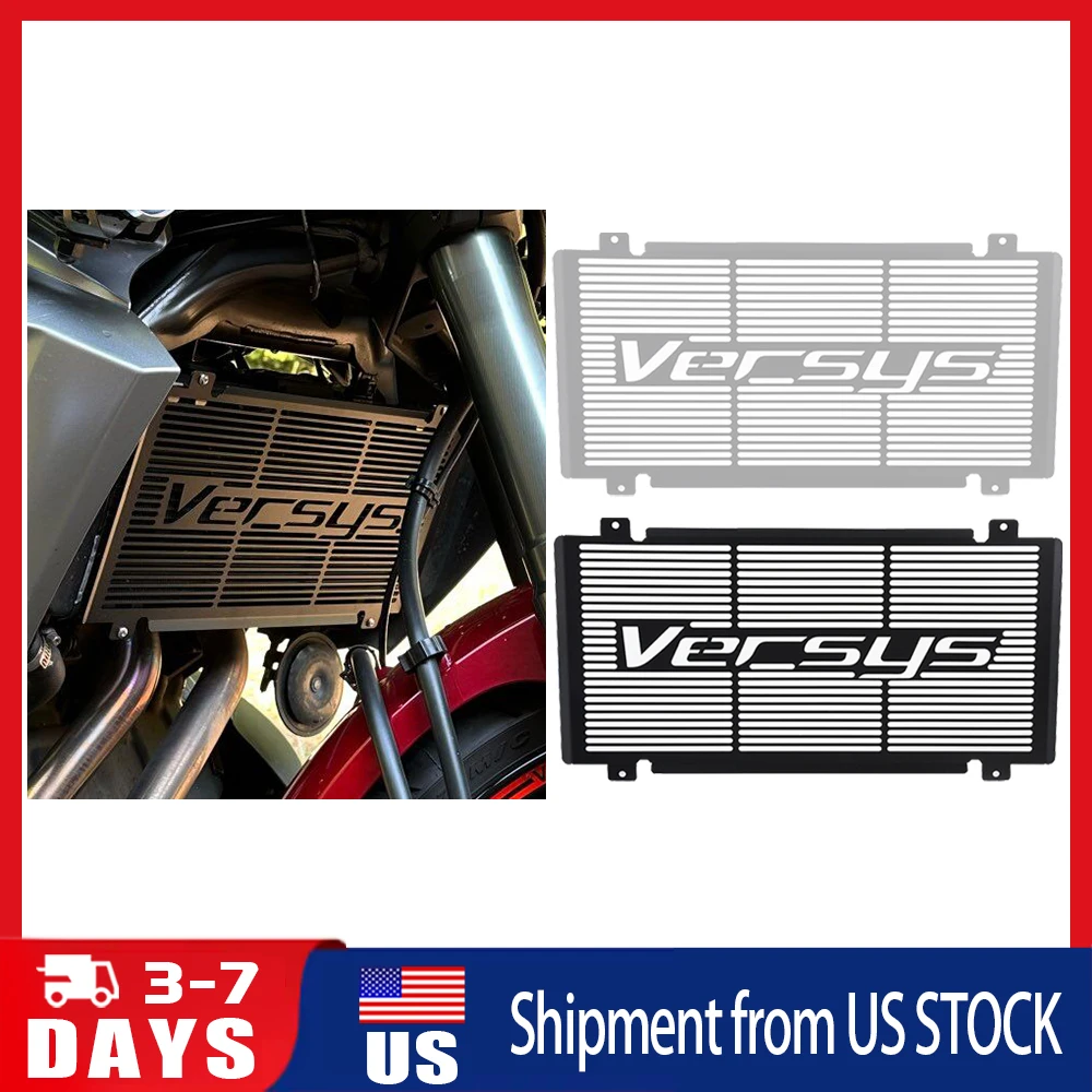 For KAWASAKI VERSYS 650 Versys650 KLE650 2009-2011 2012 2013 2014 Motorcycle Radiator Water Cooler Grille Guard Cover Protector