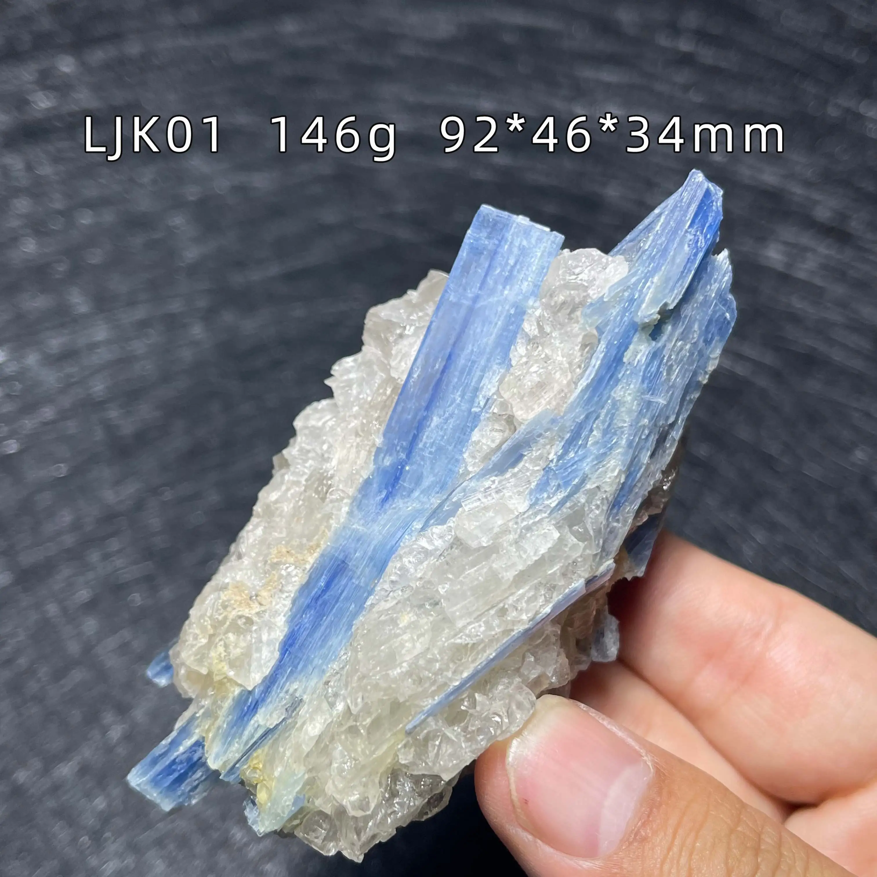 Natural Blue Kyanite Quartz Crystal Mineral Specimens + Healing Quartz Crystals and Stones Rock Gemstone