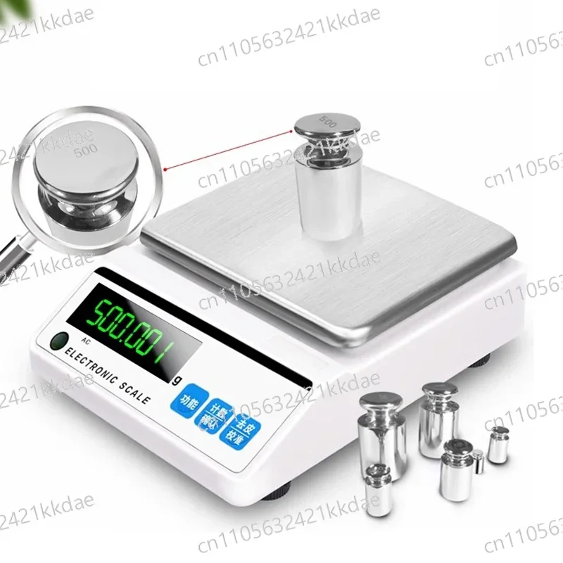 Digital Scale Calibration Weights Kit Set W Certificate, Precision Packed F1 Grade 24pcs 1mg-500g 304 Stainless Steel