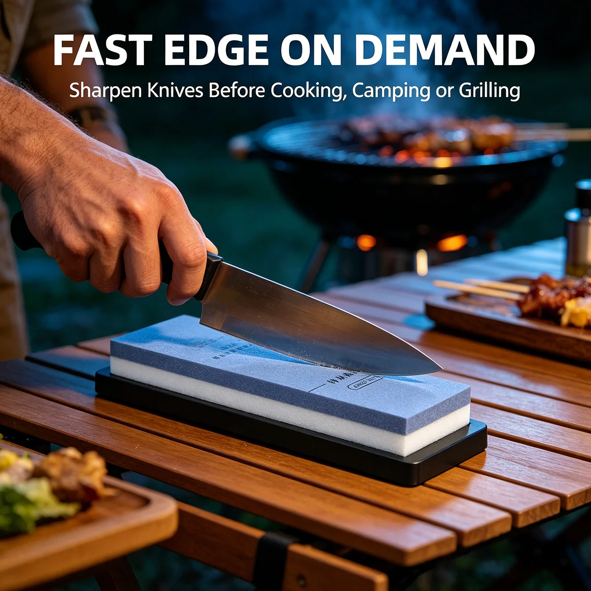 Commercial Kitchen Knife Sharpener - 1 ชิ้น, หินลับมีดแบบมืออาชีพ, หินลับมีดน้ำสำหรับเชฟในครัว, เครื่องมือลับคมระดับเชิงพาณิชย์สำหรับเครื่องมือต่างๆ