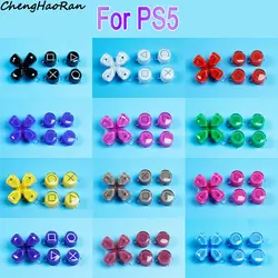 1 Set Plastic Jelly Buttons ABXY & D-pad Trigger Buttons For PS5 Game Controller Repair Replacement Accessories