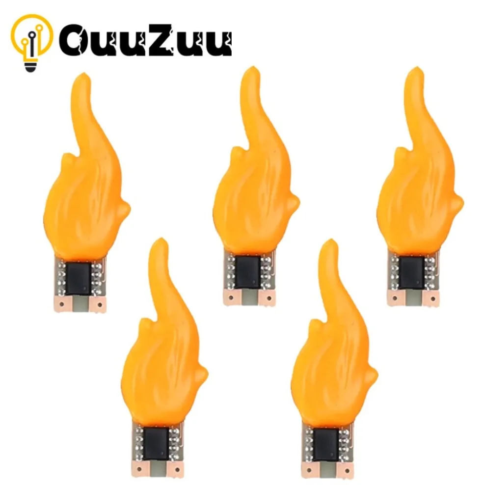 

5 Pcs 3V Candles Flash Edison Flame LED Filament Led COB 2200K Diode Light Birthday Party Decoration Light Bulb Accessories