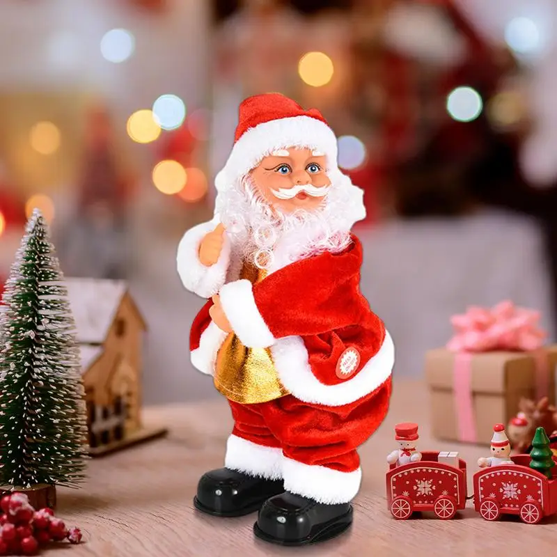 Twerking Santa Claus Twerking Toy Plush Christmas Figurines Animated Dolls Dancing Santa Claus Interactive Kids Santa Toys for