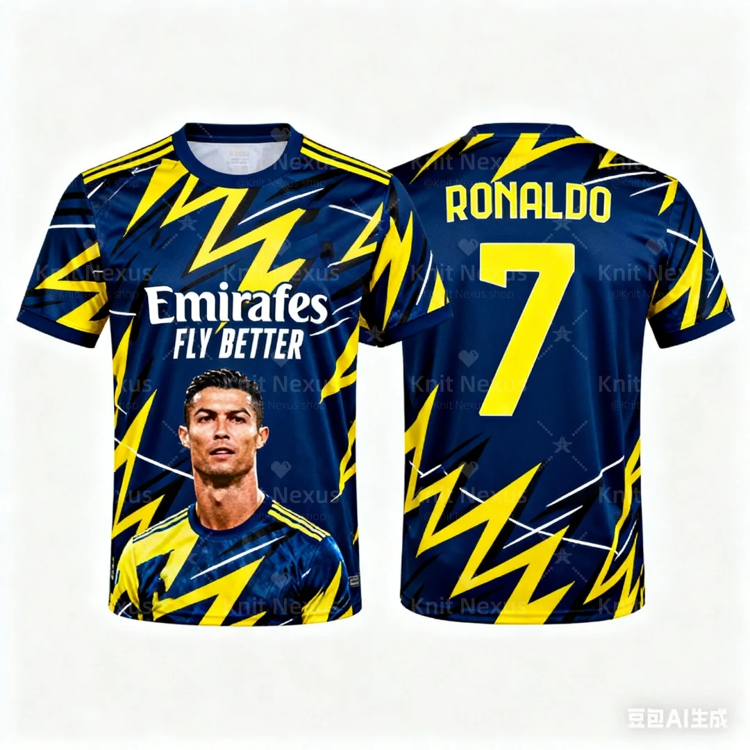 رونالدو رقم. 7 كرة القدم جيرسي الرجال تي شيرت رياضي ثلاثية الأبعاد الطباعة الصيف الجافة بسرعة تي شيرت رجالي ملابس الأطفال المحملة امرأة #1