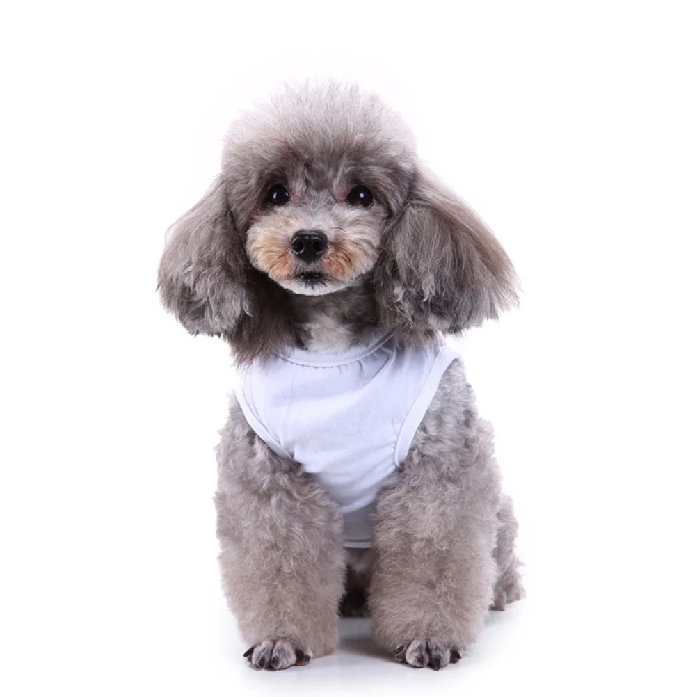 

Pet Dog Short Sleeve Shirt Pure Color Polyester Puppy T Shirts Durable Comfortable Easy to Put on Great for Special Occasions