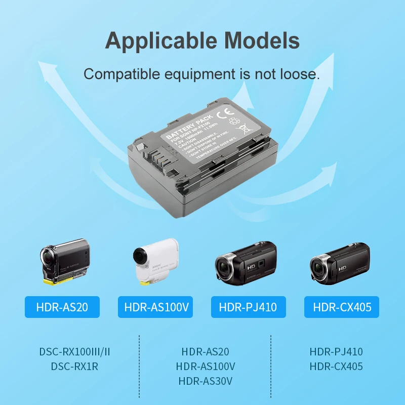 Аккумулятор NP-BX1 подходит для камеры Sony RX1R RX100M5 M4 M3 CX405 WX350