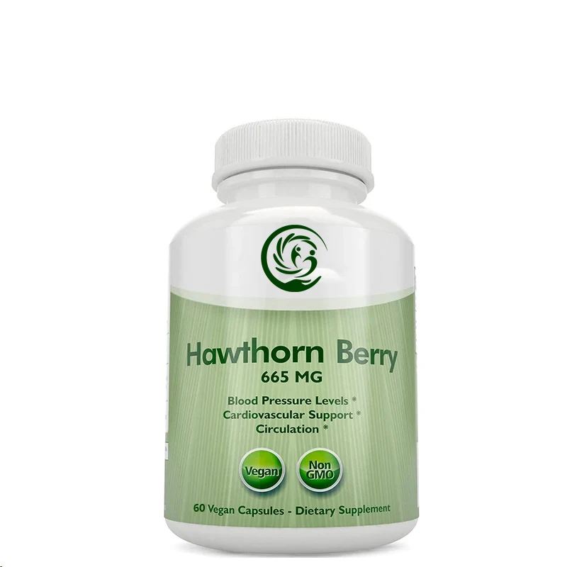 Hawthorn berry per vegetarian capsule 665mg, 60 capsules, vegetarian, non genetically modified