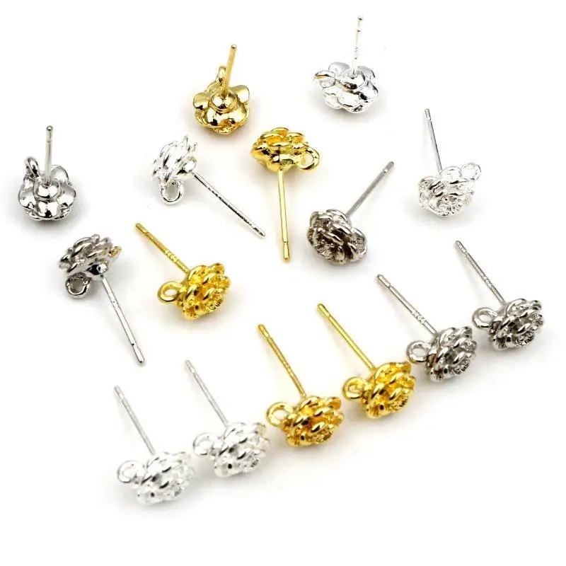 Ear Hooks 2Pcs 9×6mm Gold Silver Plated Rust Free for Handmade Women DIY Custom Earring Jewelry Production