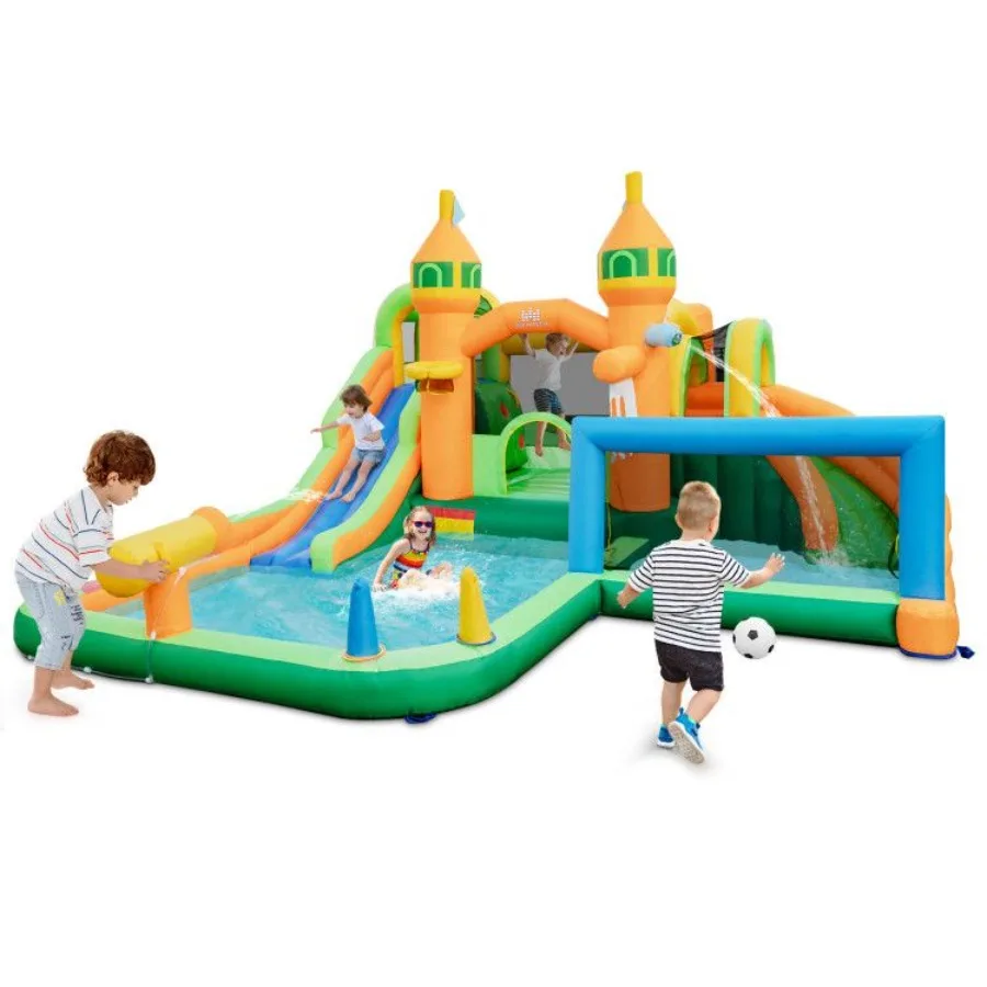 

Inflatable Water Slide for Yard Lawn Without Blower