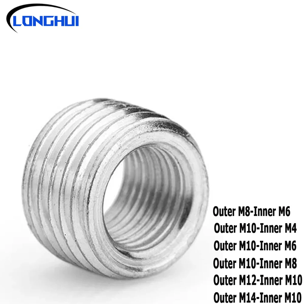 internal and external teeth adapter screw M6 M8 M10 M12 M14wire opening conversion screw M10*1 external teeth For DIY light