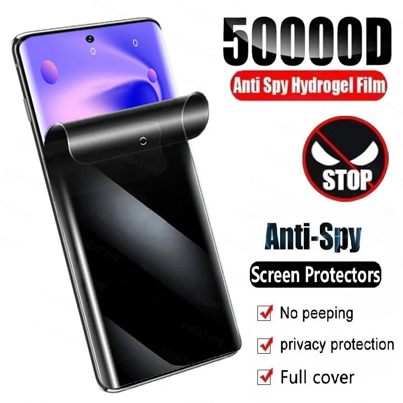 Película de hidrogel de privacidad para Samsung Galaxy A24, A05s, M34, F54, A14, A30, A50, M21S, F12, NFC, A50S, A30S, F02S, A20S, M12, F12, Protector de pantalla
