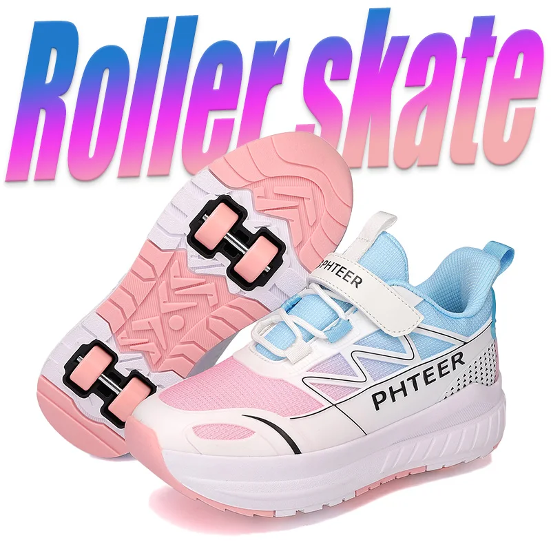 children's-outdoor-sports-roller-skates-shoes-single-row-wheel-kids-sliding-shoes-four-wheel-for-boys-and-grils