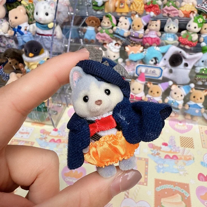 Sylvanian Familiys Anime Cute Kitchens Toy for Girl Ternurines Calico Critters Children's Toys Kids Girls Figures Small Baby5