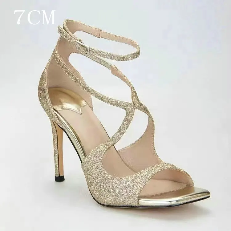 Sequin G 7CM Sandals
