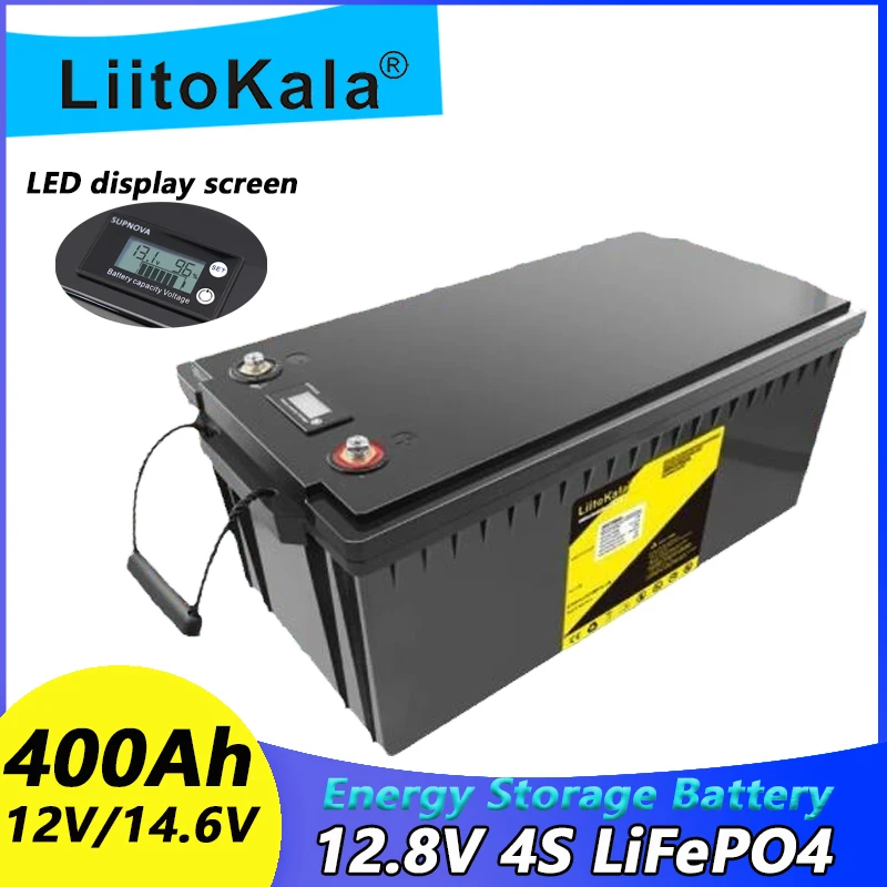 LiitoKala 12V 300Ah 200Ah LiFePO4 Battery 90Ah 100Ah 120Ah 150Ah 180Ah for Golf Cart Battery Off-Road Off-grid Solar Energy