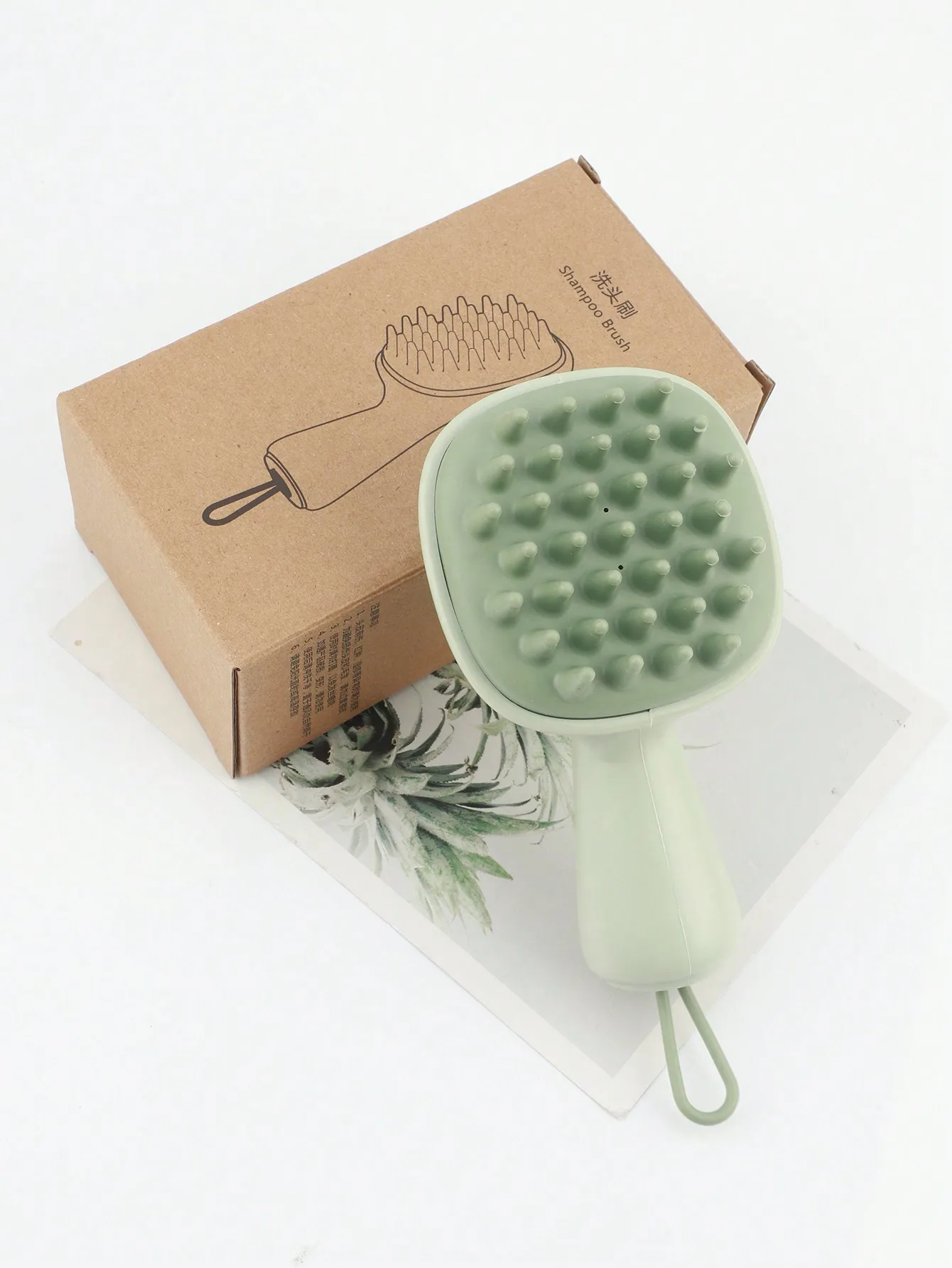 1 Pcs Handheld Silicone Scalp Massager Shampoo Brush Soft Bristle Hair Scrubber Head Massage Comb Hair Washing Tool