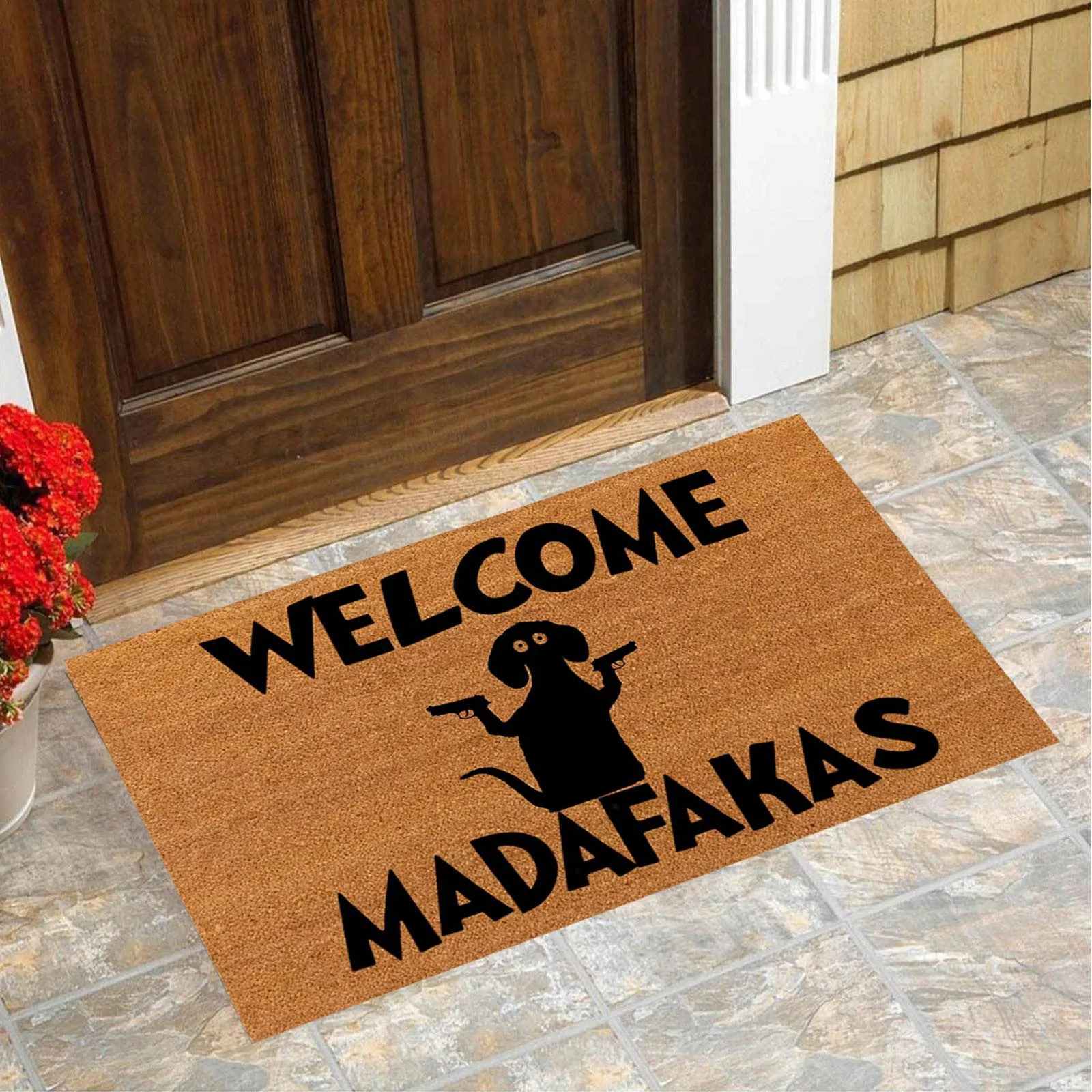 Hello Madafakas Dog Doormat Funny Cat Doormat Housewarming Gift Closing Gift Welcome Doormat Front Doormat Gift For Shag Rugs