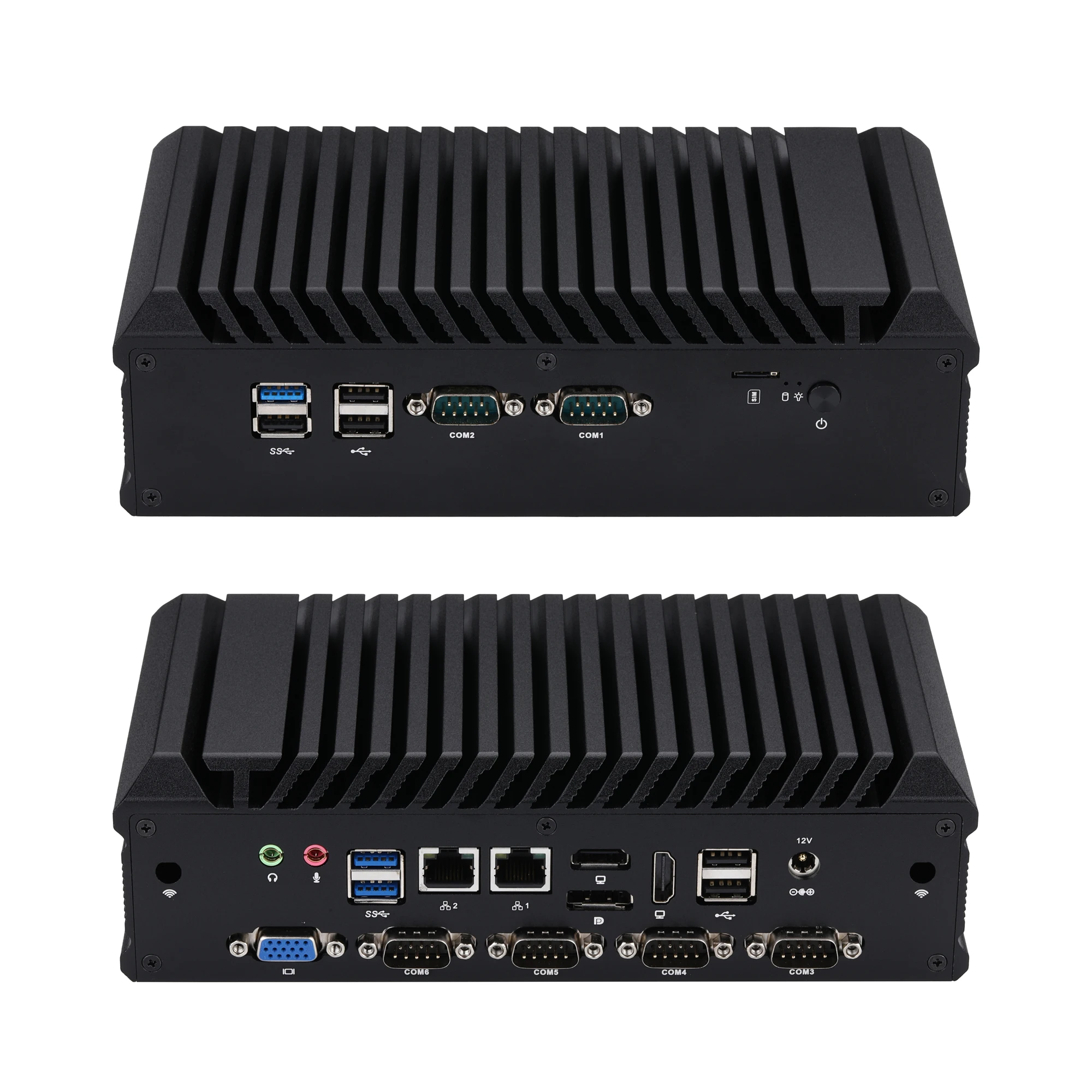 Мини-ПК Qotom In-tel 12-го поколения Core i3-1215U I5 1235U/1240P/12450H I7 1255U Win 11 Mini PC DDR4 PCIE 4.0 M.2 Настольный компьютер