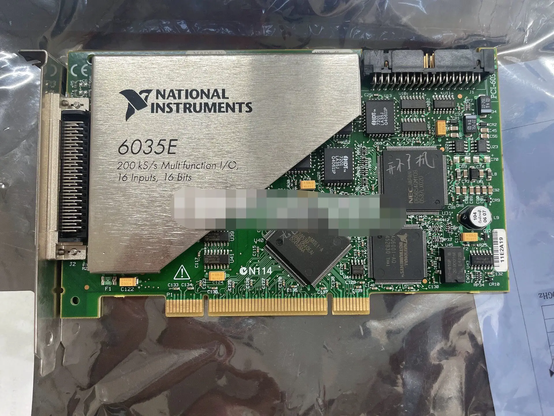NI PCI-6035E Data Collection Card, 16 Input 16 Bit Resolution,