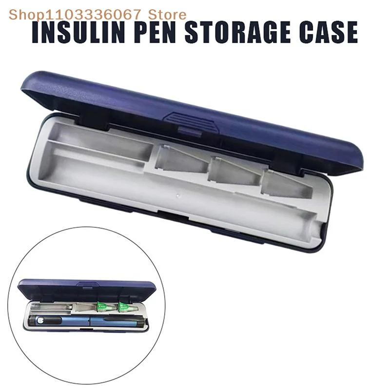 【HLS】Insulin Pen Storage Case Universal Capacity Travel Organizer Hard Shell Durable Compact Bag for Diabetic Insulin
