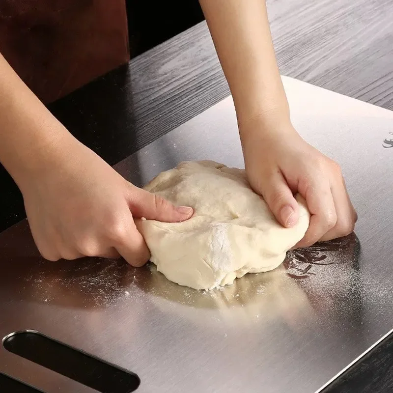 304 Stainless Steel Cutting Board Home Kitchen Rectangular Board Sterile Mildew Proof Fruit Vegetable Meat Chopping Board