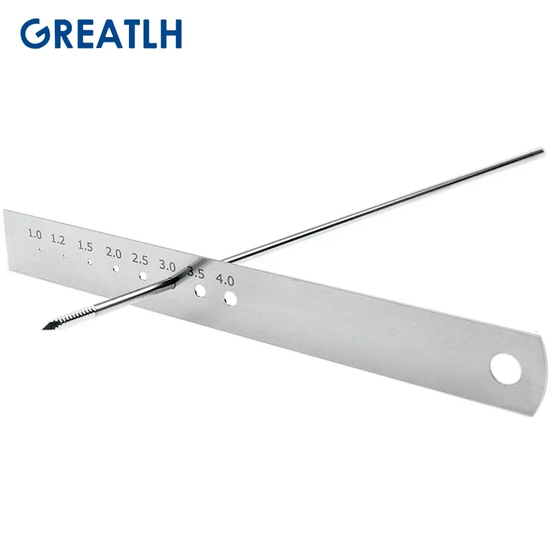 1pcs Autoclavable Orthopedic Kirschner K Wire and Bone Screw Diameter Lenght Measuring Ruler Orthopedic Instrument pet