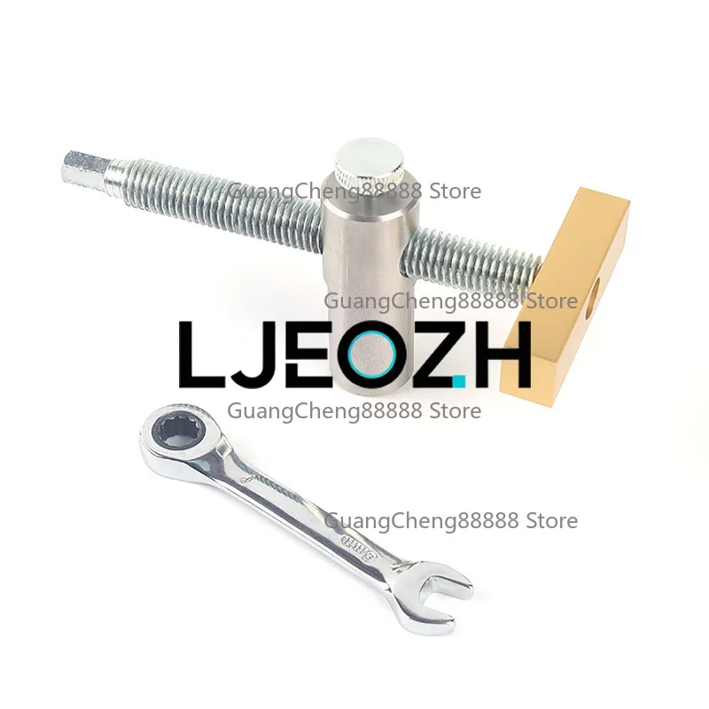Woodworking Desktop Vise, Table Block Brass Baffle Desktop Locking Accessories Stainless Steel Desktop Clamping Tool