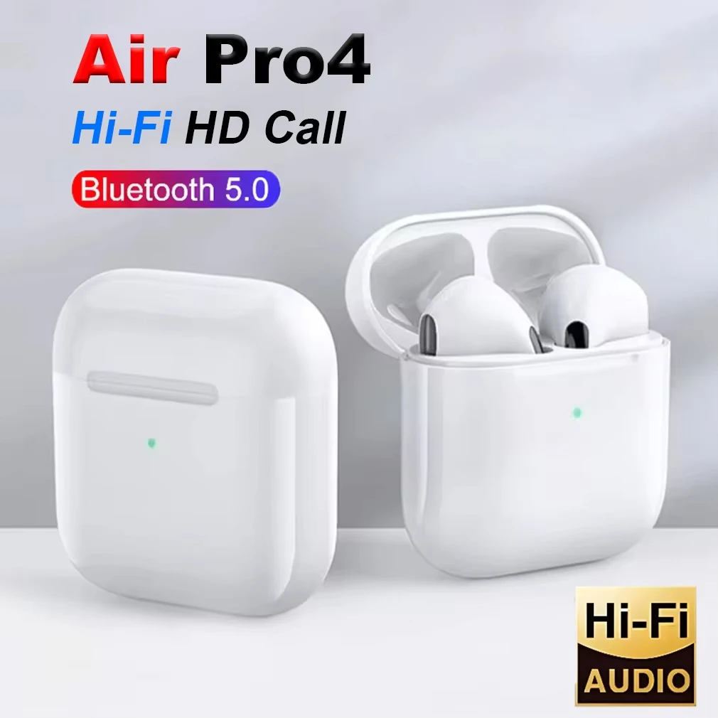 جديد Air Pro4 سماعات بلوتوث لاسلكية TWS سماعة داخل الأذن مرحبا فاي ستيريو الرياضة الألعاب سماعة ألعاب صغيرة Freepods لجميع الهواتف #1