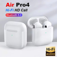 New Air Pro4 Bluetooth Wireless Headsets TWS Earphone In Ear Hi-Fi Stereo Sports Gaming Headphone Mini  Freepods for All Phone
