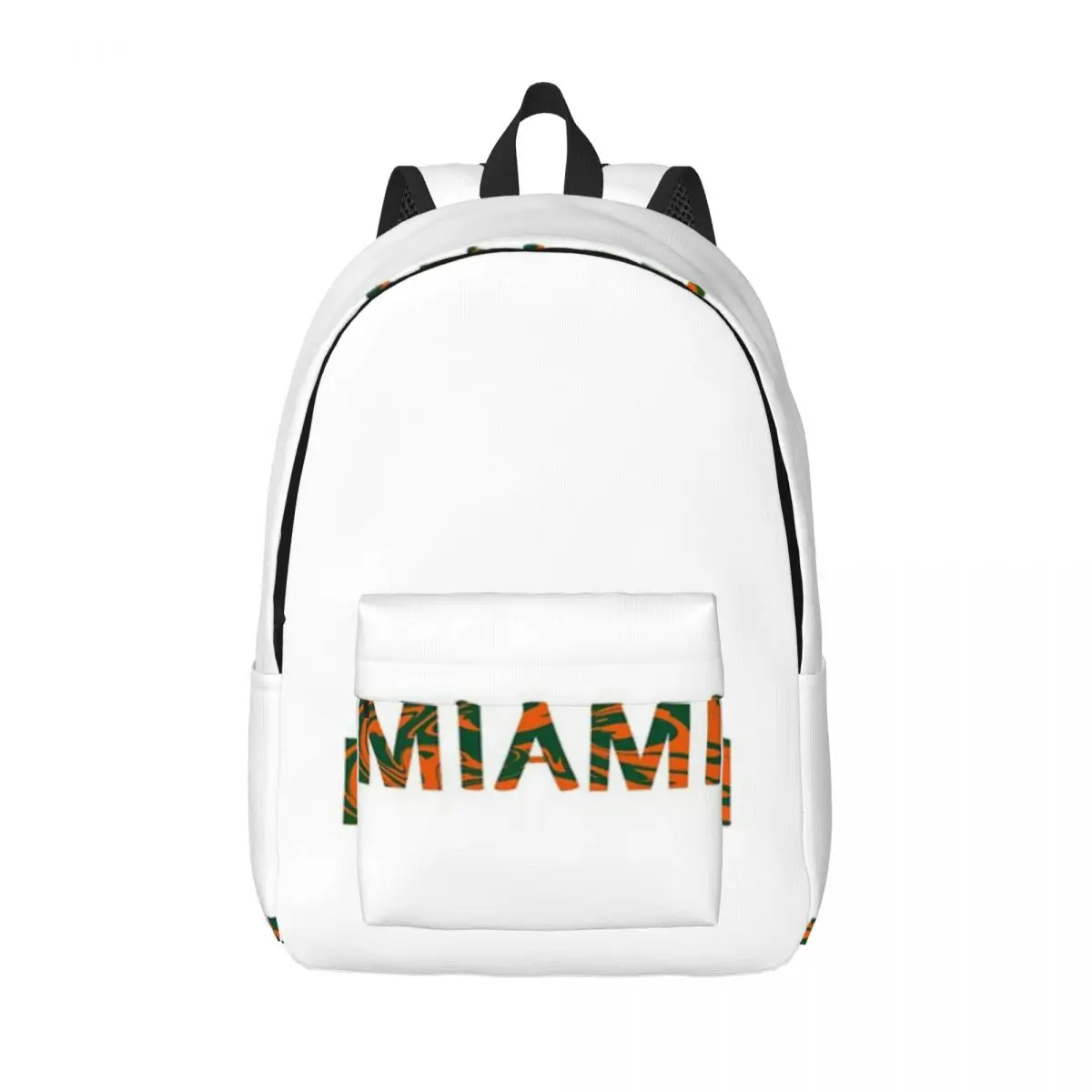 

Мраморный Майами Оранжевый Зеленый Простой и стильный рюкзак Холщовый рюкзак Женский рюкзак
