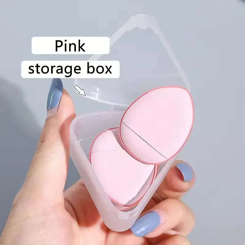 mini Finger Powder Puff Small Air Cushion Concealer Triangle Drop Marshmallow Makeup Sponge Wholesale Mini Thumb Puff