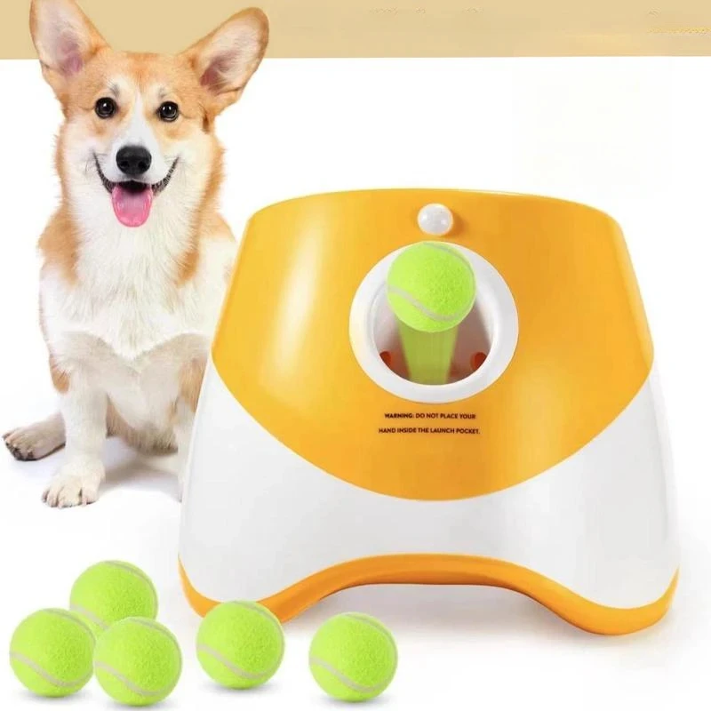 Automatic dog ball launcher,  thrower with 3 distances, pet interactive toys suitable indoor and outdoor use