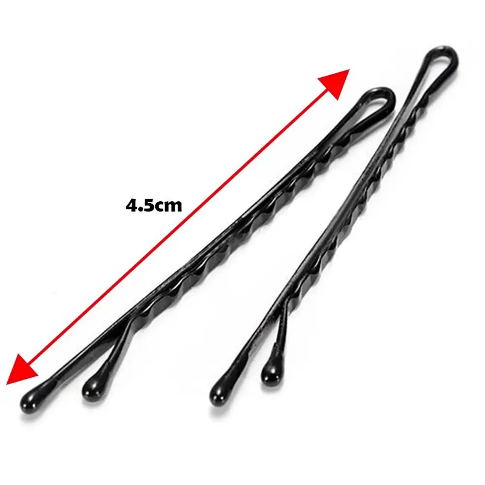 Jepit Rambut Wanita Retro Beauty Practical Wave, Jepit Rambut Hitam Streamline, Penata Rambut Tak Terlihat, Jepit Rambut Barrette