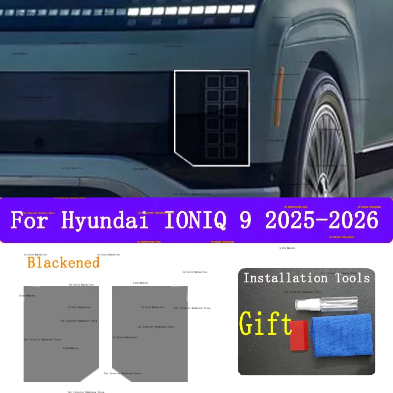 

For HYUNDAI IONIQ 9 2025-2026TPU Car Exterior Headlights Anti-Scratch Protective Film Headlamps Repair Sticker Accessories Refit