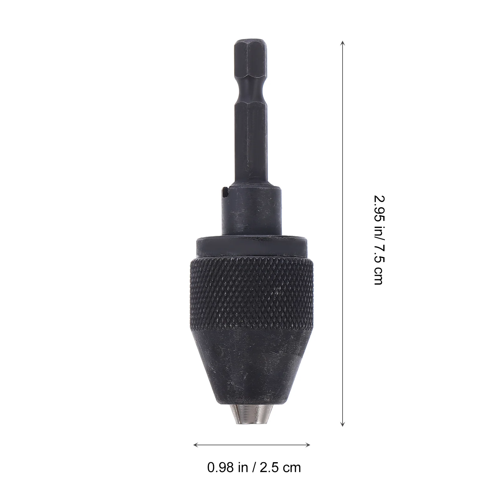 1 قطعة تشاك الحفر بدون مفتاح تشاك معدني عالي الأداء لأداة تحويل سائق تأثير الحفر تصميم توفير المساحة