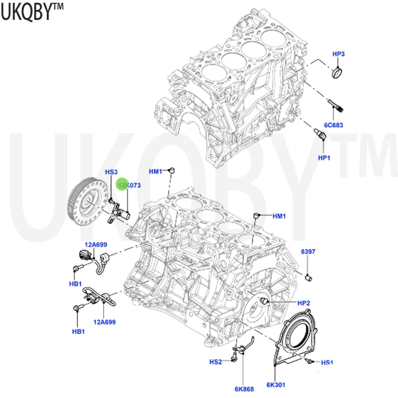 Motor Knock Assembly Conjunto do Filtro, Sensor Fixo, Motor a Óleo, LR038756, C2P24675, Ra ng e Ro ve r 2013