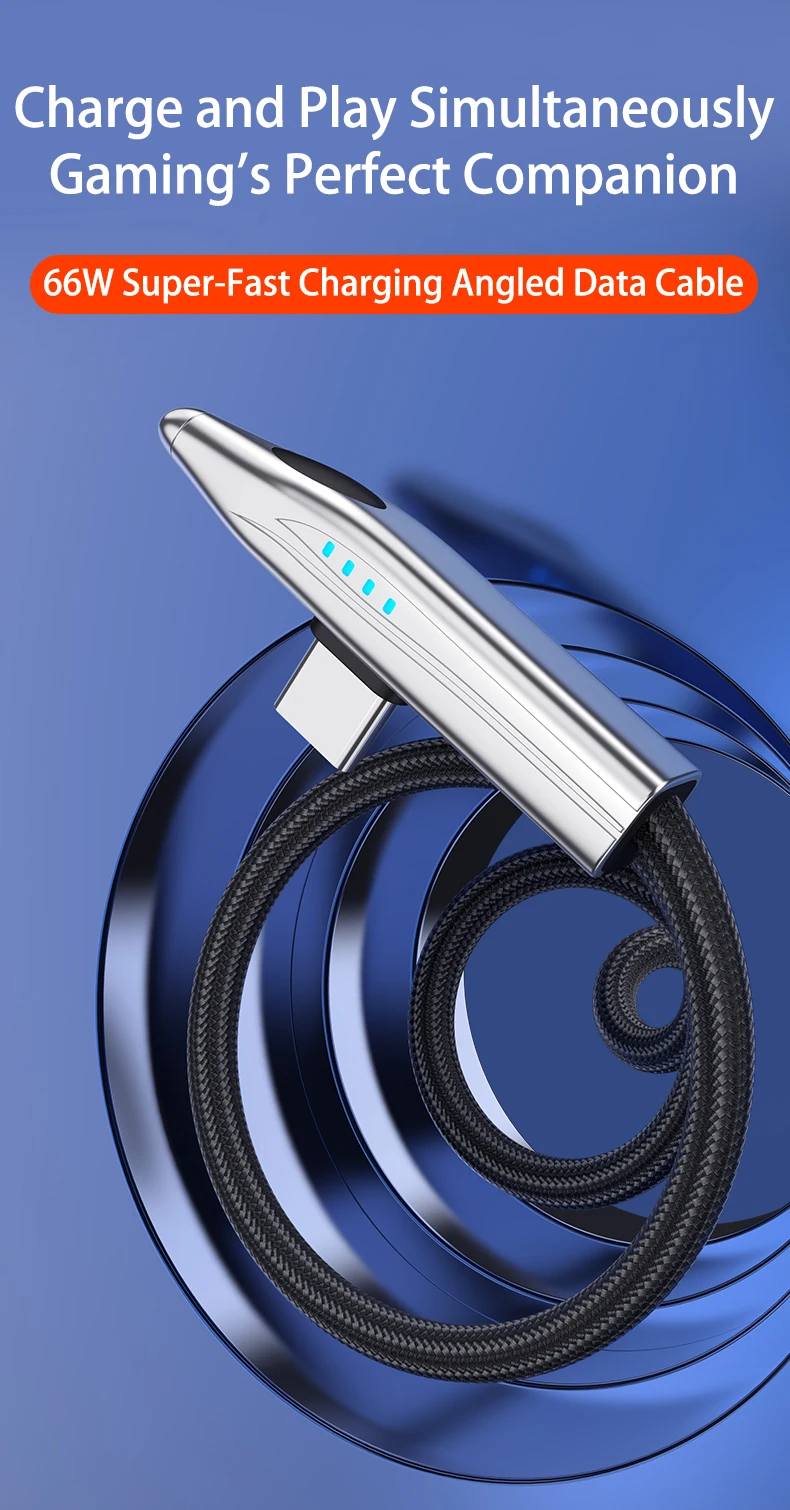 NNBILI 3 Stück 65/100/120/240W A-C und C-C Kabel Zugform Schnellladekabel 90 ° Winkel-USB-C-Kabel für Samsung S26 iPhone 18 – Detail 10
