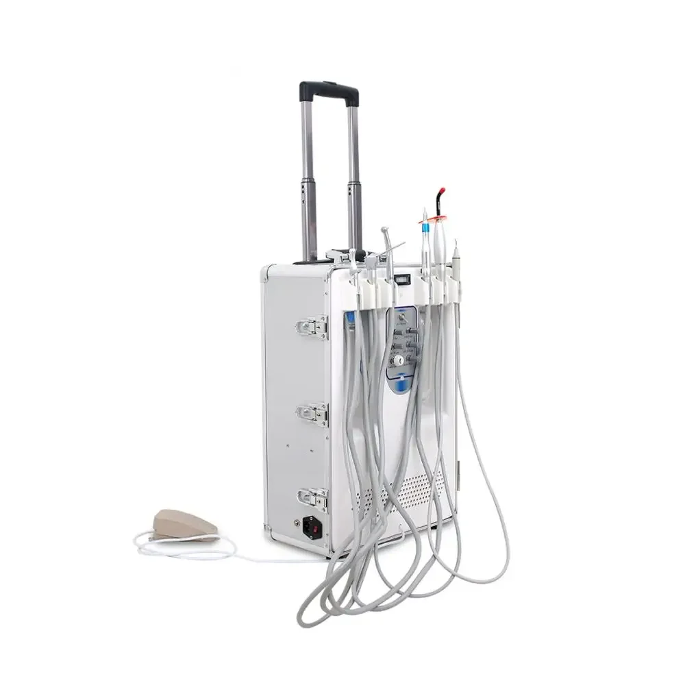 

CE Approved Unidades Odontologicas Portatiles Luxury Mobile Treatment Sets Delivery De ntal Portable Unit With Scaler