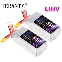 TERANTY 3S 11.4V 850mAh 100C HV Lipo Battery For Quadcopter FPV Racing Drone 4 Axis UAV RC Drone Parts 11.4V Battery 2/4PCS