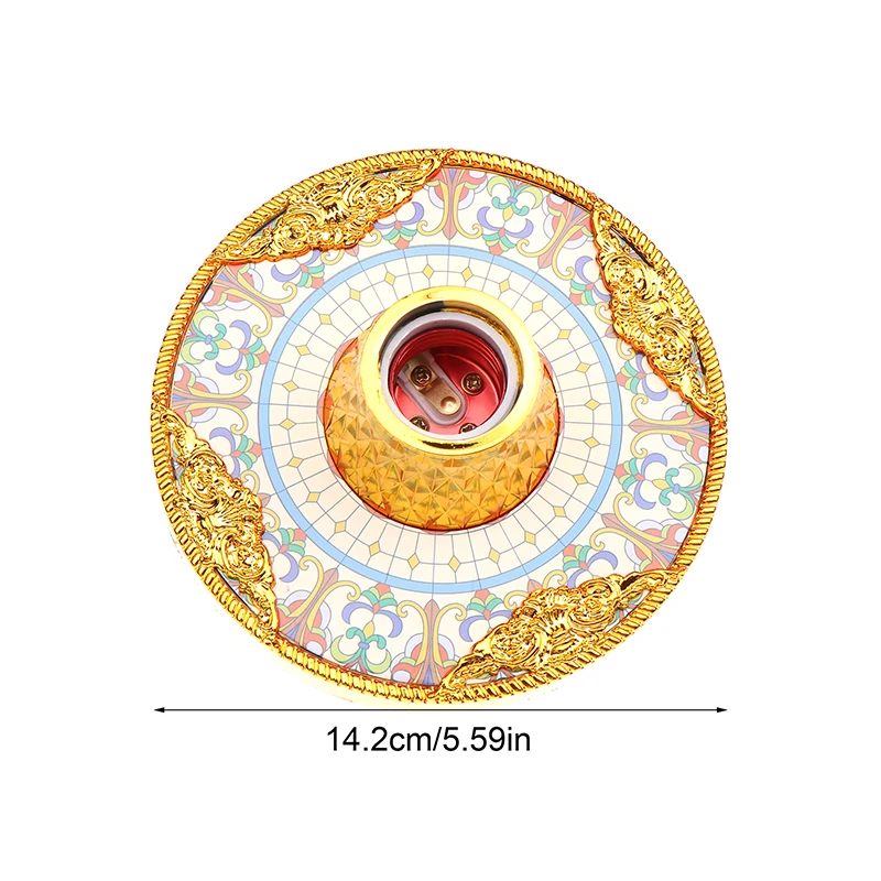 

1Pc E27 Colored Pendant Lamp Holders Round Screw Fixed Base Socket Lamp Bulb Fixing Base Stand Light Bulb Holder