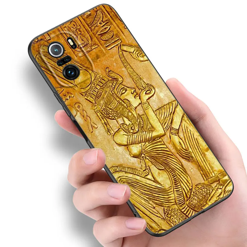 Egypt Nefertiti Anubis Ankh Phone Case For Xiaomi Mi 10T 11 12 Lite 11i 11T 12X 12S POCO F4 X3 X4 GT NFC F3 M3 M4 Pro 5G Cover