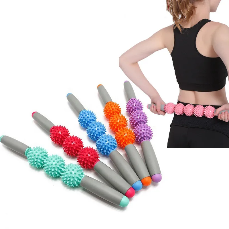 

1Pcs Newly 3/5Point Spiky Ball Muscle Roller Stick Body Massage Roller for Fitness Yoga Body Massager for Relief Muscle Soreness