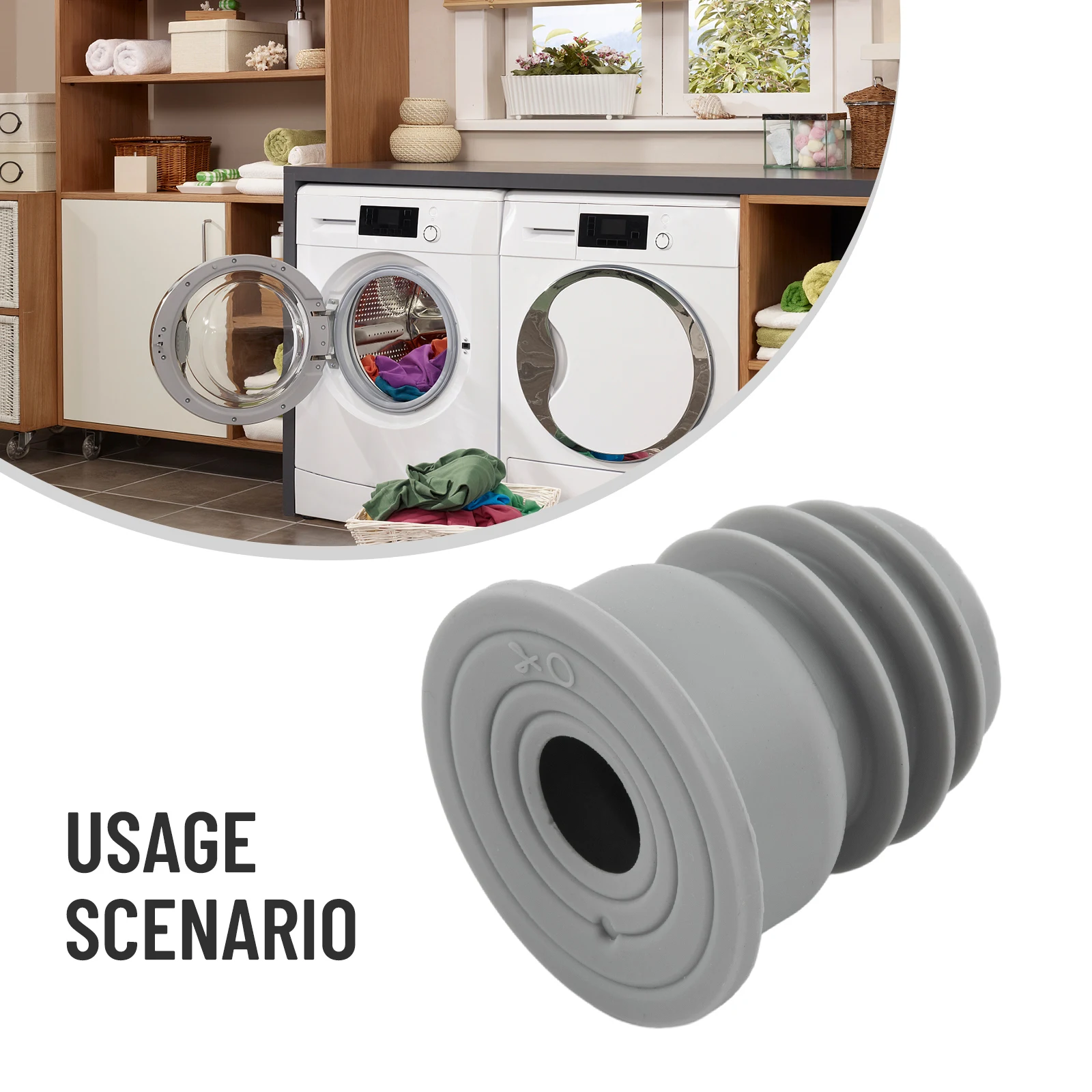 For Drain Waste Pipe Seal Washing Machine  Drain Pipe Seal  Deodorant Seal  Pipe Seal Gray Wash Machine Accesories