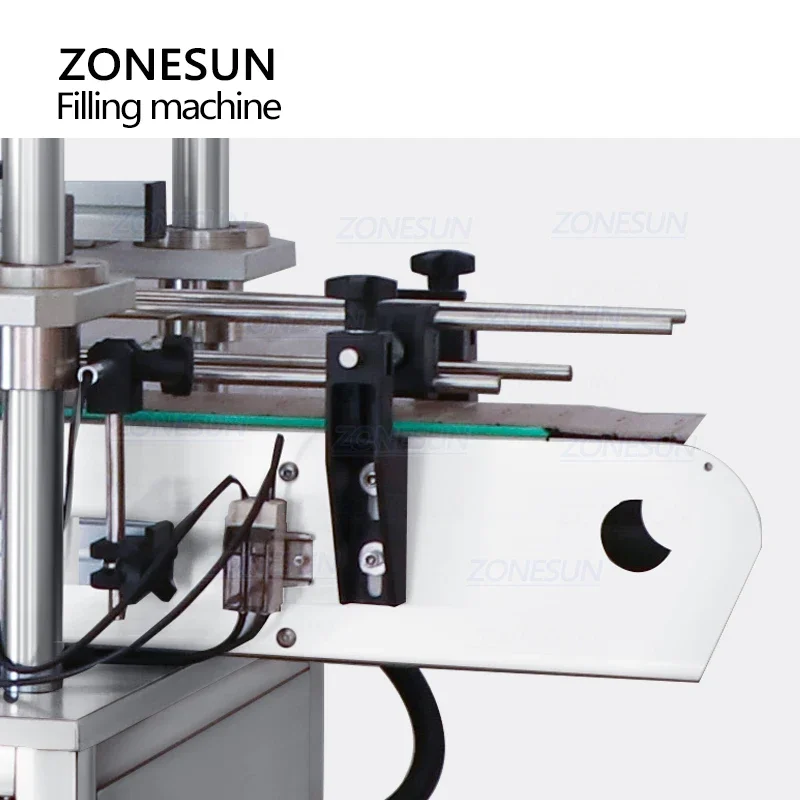 ZONESUN ZS-YG10 ماكينة تغطية زجاجات العطور الأوتوماتيكية حلقات الياقة السدادة 8 رؤوس غطاء الضغط مع الناقل
