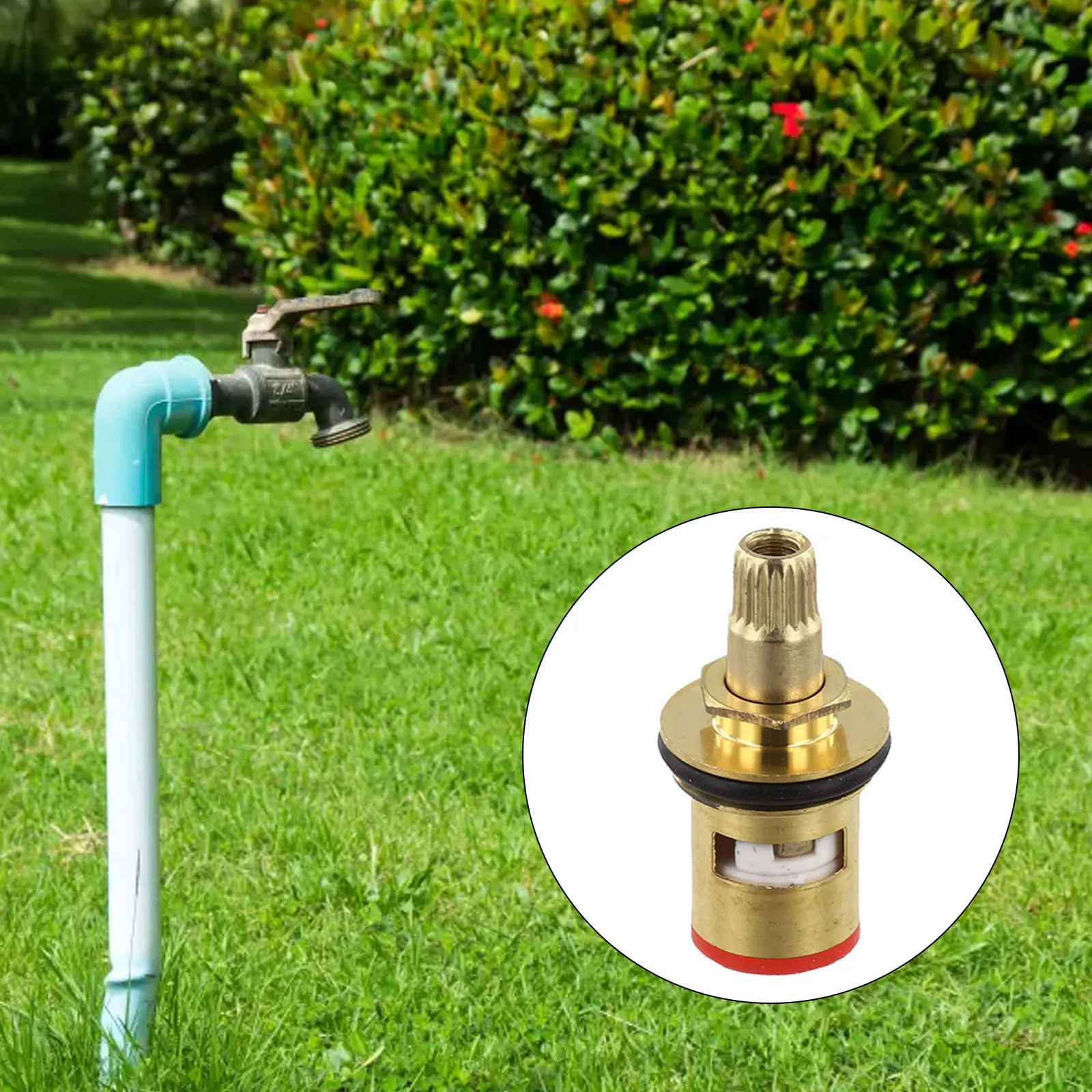 Effective Water Tap Valve Quick Opening Design for Bathroom and Kitchen Copper and Iron Construction G1/2 Size