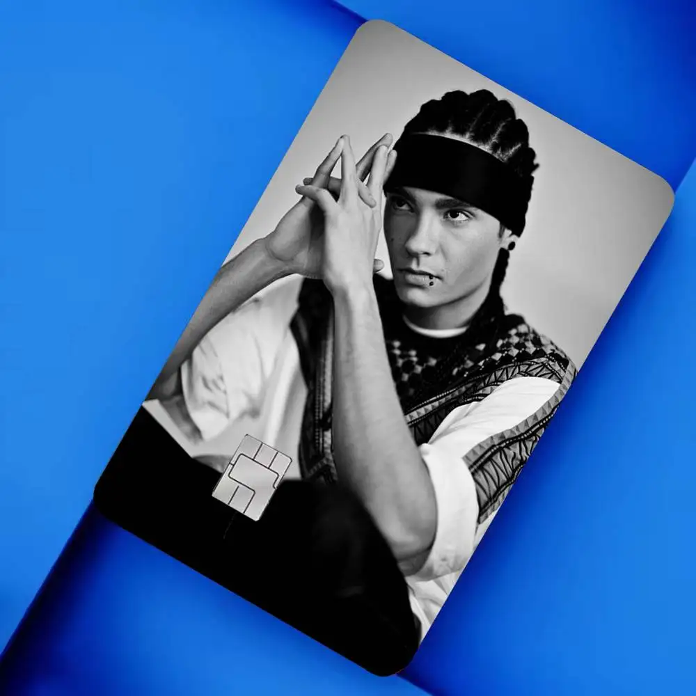 Singer T-Tom Kaulitz 4pcs 1Set Card Stickers Small Waterproof Chip 4PCS Card Sticker Anti-Scratch