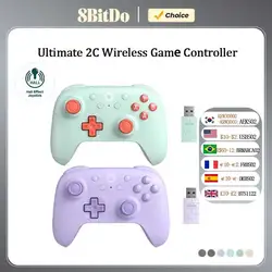 8BitDo Ultimate 2C Wireless Gaming Controller，Gamepad with Hall Effect for PC, Windows 10, 11, Steam Deck, Raspberry Pi, Android